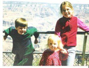 Zachary, Bethany,  big Sister Alyssa @ Grand Canyon